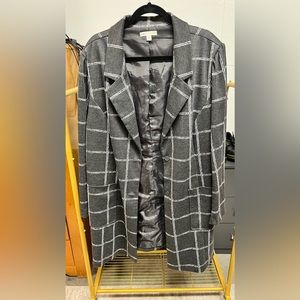 Cato gray plaid jacket. 28W
